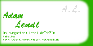 adam lendl business card